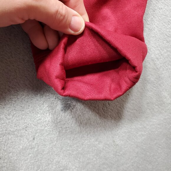 Under Armour Loose Hoodie Burgundy with Orange Embroidered Logo Men Sz L - Picture 8 of 12